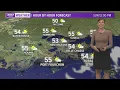 Chilly with clouds Saturday night then some sun returns Sunday