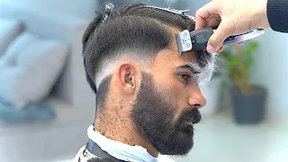 تعليم اصعب انواع تدريج الشعر المنخفض بمكينة JRL للمبتدئين والدمج مع الشعر العالي وتصميم شكل الستايل 