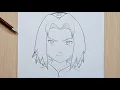 How to draw Sakura Easy Sakura step-by-step Tutorial