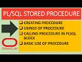 - Creating Stored Procedure in Oracle