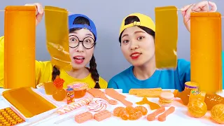 Jeli Jeruk Makanan Penutup Cokelat Mukbang DONA