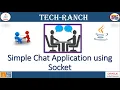 Live Demonstration of Simple Chat Application using Java AWT API Practice Projects TechRanch