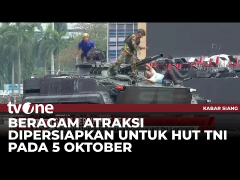 Gladi Bersih Jelang HUT ke-80 TNI di Monumen Nasional