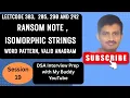 Master 4 EASY LeetCode String Problems Ransom Note Isomorphic Strings Word Pattern Valid Anagram
