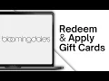 How To Redeem Bloomingdale s Gift Card Online 2025