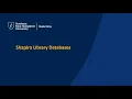 Shapiro Library Databases Overview