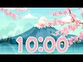 10-Minute Spring Cherry Blossom Countdown Timer Relaxing Piano Music