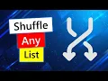 Shuffle any list in C