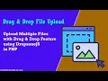 Drag and Drop File Upload with DropzoneJS using PHP