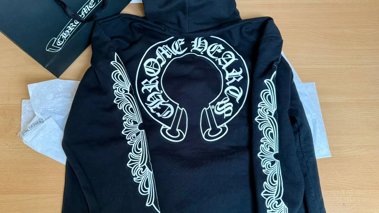 CHROME HEARTS HOODIE UNBOXING CHROME HEARTS HOODIE UNBOXING
