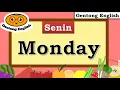Bahasa Inggris Hari dari Senin sampai Minggu | Bahasa Inggris Hari dalam Seminggu
