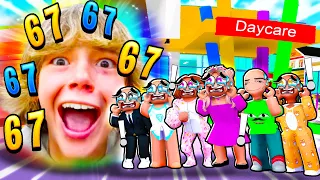 daycare 67 6 7 six seven crazy sub teacher kid roblox brookhaven rp