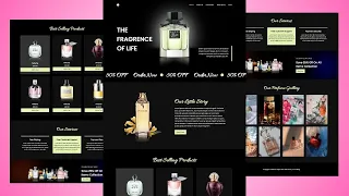 Create a Responsive Perfume Ecommerce Website Using HTML CSS JS Tutorial For Beginners in Hindi