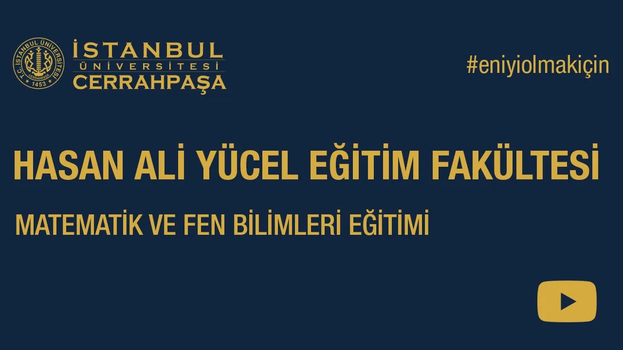 Hasan Ali Yücel Eğitim Fakültesi | Türkçe ve Sosyal Bilimler Eğitimi | Bölüm 1