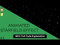 Animated Starfield Effect JavaScript Tutorial