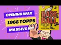 UNBELIEVABLE Opening a 1968 Topps Baseball Card Wax Pack MULTIPLE HOF Hits Wow