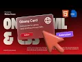 Glassmorphism Card Tutorial Create a Stunning Glassy Card Box Using HTML CSS Only