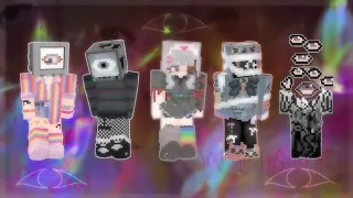 dreamcore weirdcore aesthetic minecraft skins w links