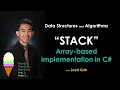 17 Stack Array Implementation Data Structures and Algorithms