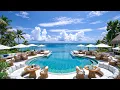 Download Lagu Morning Jazz at a Seaside Resort ~ Smooth Bossa Nova by Infinity Pool \u0026 Ocean Waves to Relax, Uplift