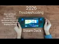8 Steam Deck Tech Solutions No sound stuck cursor stuck startup repetitive sound display issues