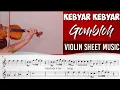 Download Lagu Free Sheet || Kebyar Kebyar - Gombloh || Violin Sheet Music