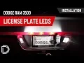 How to Install Dodge Ram 3500 License Plate LEDs