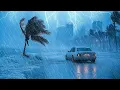 Download Lagu Fall into Sleep Immediately with Heavy Rain, Thunder, Strong Wind \u0026 Destructive Hurricane at Night