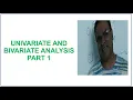 Univariate Analysis Bivariate Analysis Multivariate Analysis Exploratory Data Analysis EDA Part 1