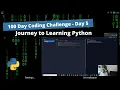 How-to start learning Python 100 Day Coding Challenge Day 5 Lofi Timelapse