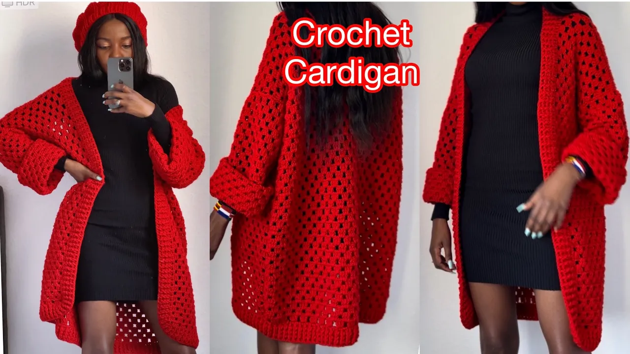 Easy Crochet Cardigan / Fast Granny Stitch Cardigan Tutorial