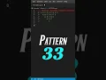 PATTERN-33 Reverse Alphabet Pyramid pattern in C programming