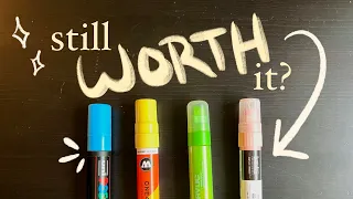 the BEST acrylic marker 1 YEAR LATER Posca Liquitex Molotow Montana