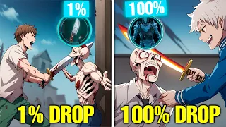 Everyone Has 1% DROP-RATE, But He CHEATS With 100% And Gets LEGENDARY ITEMS - Manhwa Recap