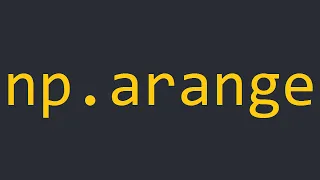 np arange