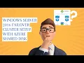 Windows Server 2016 failover cluster setup with Azure shared disk