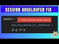 Code Interpreter Session abgelaufen Fehler ChatGPT fix
