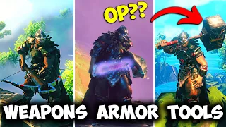 Valheim Mistlands - EVERY Weapon Armor Tool