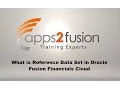 What is Reference Data Set in Oracle Fusion Financials Cloud