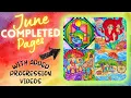 Completed Colouring Pages JUNE 2021 With Progression s