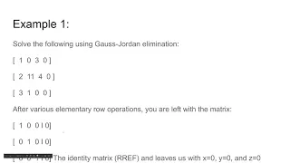 Download The basics of linear algebra: Beginning to solve matrices using the REF and RREF form of matrices MP3