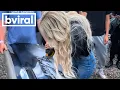 Lindsay Bercosky Signs Car Door with an Angle Grinder