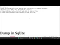 SQlite Dump command for backup in file use of Dump command in sql