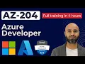 AZ-204 Full Course Free Azure Developer Certification Training for Beginners