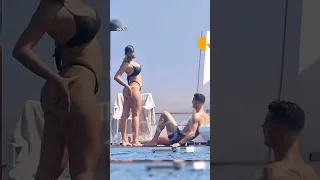 Cristiano Ronaldo Junior With His Wife Georgina Cristianoronaldo Georginarodriguez Shorts 