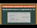 Self-Referential Structures in C Programming Language srttelugulectures