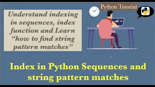 indexing Index method pattern matches in Python
