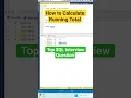 How to Calculate Running Total in SQL SQL Running Total Explained SQL Interview Question