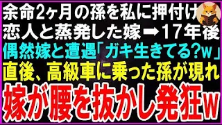 【スカッとする話】余命2ヶ月の孫を私に押し付け恋人と蒸発した嫁➡17年後偶然嫁と遭遇「ガキ生きてる？w」直後、高級車に乗った孫が現れ嫁・発狂