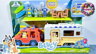 asmr unboxing bluey ultimate caravan adventures toy review no talking video